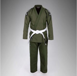 Kimono BJJ Venum Verde Militar + Cinturón Blanco