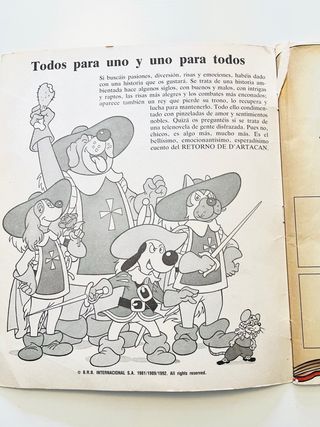 Álbum Cromos El Retorno de D'Artacán Panini