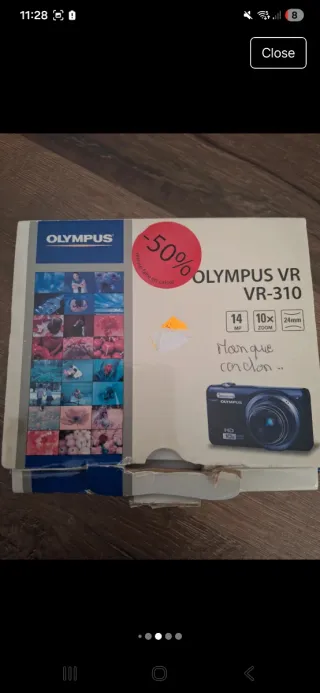 Cámara Olympus VR-310 Roja
