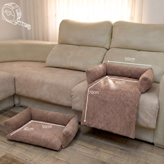 Cama pequeña multiusos mascotas. Colonial Marrón