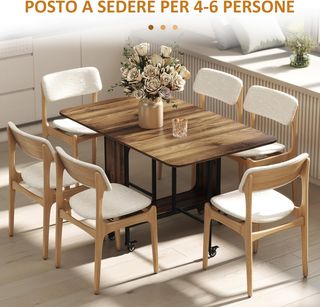 Tavolo da Pranzo Pieghevole, Tavolo a Ribalta per