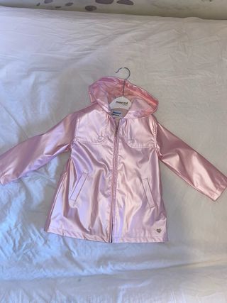 Chubasquero niña 3 años rosa