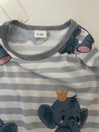 Pigiamino neonato con cappellino elefanti