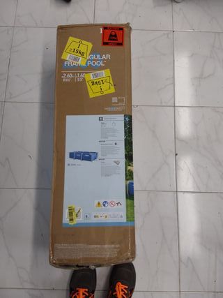 Intex 28271NP - Piscina Desmontable Small Frame 260 x 160 x 65 cm, 2.282 litros, Color Azul