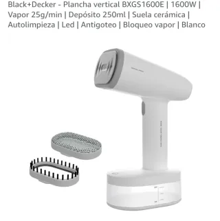 Plancha Vertical Vapor black+decker