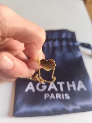 Pulsera Agatha Paris Corazón Baño Oro