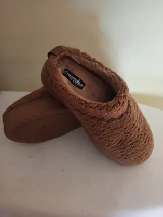 Ciabattone in lana da donna marroni