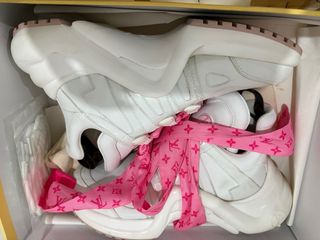 Zapatillas Louis Vuitton Archlight Blancas y Rosas