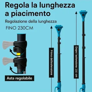 Kit Potatura 3in1 Cesoia + Motosega + Asta + Faro