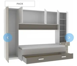 Habitación Juvenil Moderna e Infantil Pack Tidy Co