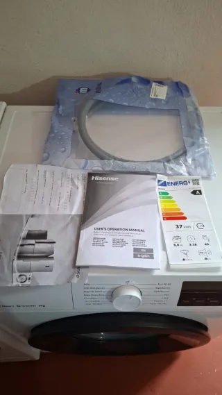 Lavadora Hisense Steam Inverter 8kg