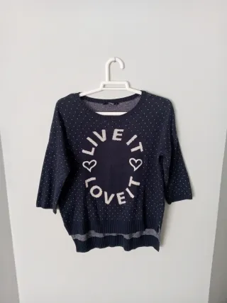 Jersey azul marino Live it Love it