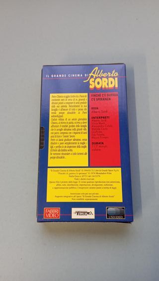 Finché c'è Guerra c'è Speranza Alberto Sordi Vhs