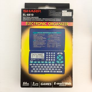 Sharp EL-6810 64KB Palmare Personale Blu