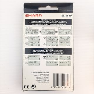 Sharp EL-6810 64KB Palmare Personale Blu