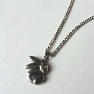 Colgante Conejo con cadena de plata