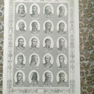 Stampe Marescialli e Generali Napoleone