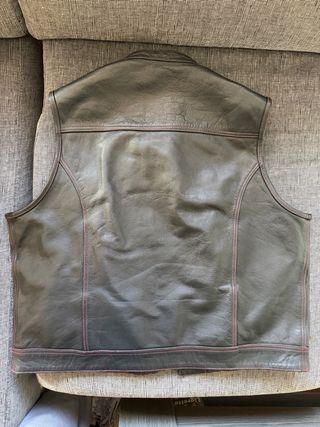 Chaleco Cuero SOA Leatherick Talla 5XL