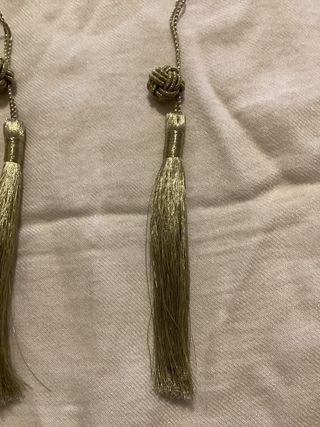 Ciuffetti decorativi oro e verdi