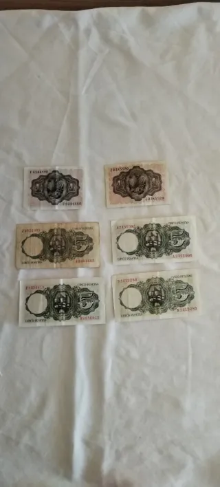 Lote Billetes Antiguos Colección