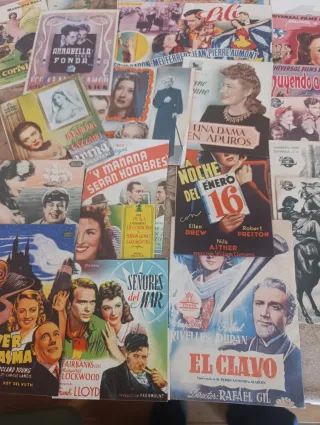 Lote de 190 Antiguos Programas de Cine