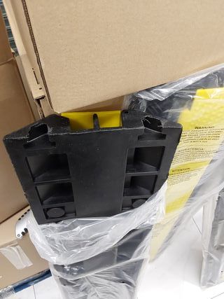 Pasacables de Suelo de Caucho Doble Vía 98 x24,5x4,5 cm | Protector de Cables para Suelo Exterior, Antideslizante Resistente