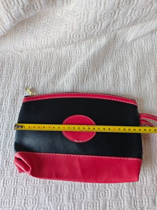 Bolsa neceser Fortuna vintage negro rojo colección
