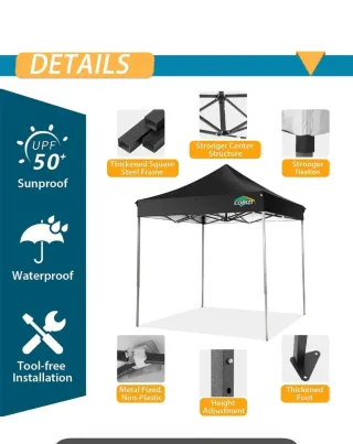 Carpa Plegable COBIZI 2x2 Impermeable