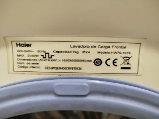 Lavadora Haier 7kg