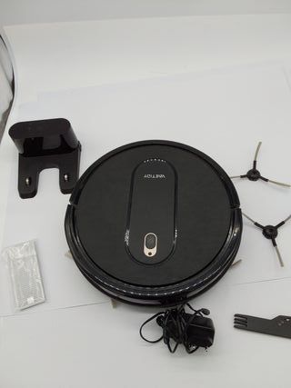 Vactidy Robot Aspirador T6, con Potente Succión, Detección Inteligente, 2500mAh, Silencioso, 3 Modos de Limpieza, Control por Ap