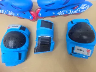 Patines en línea y equipo de protección infantil