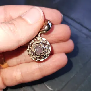 Colgante Tous Plata y Lila