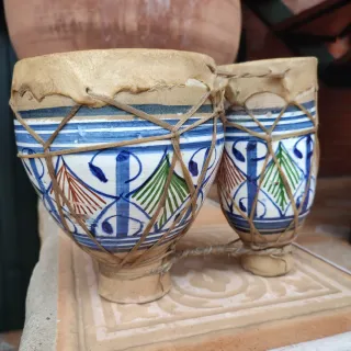 Timbales marroquíes decorados