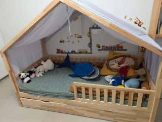 Cama Casita Mon lit Cabane Madera 90x190