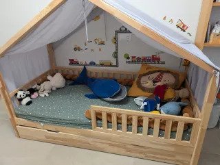 Cama Casita Mon lit Cabane Madera 90x190