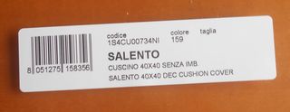 MISSONI FODERA CUSCINO 21% SETA 40X40 SALENTO 159