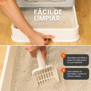 Box per gatti con pala e tappetino