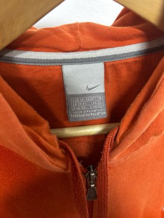 Sudadera Nike con cremallera naranja