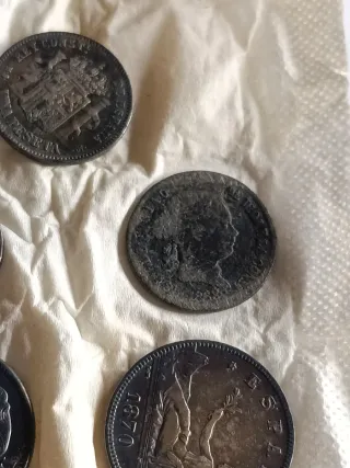 Lote de 5 monedas antiguas Precio a combenir