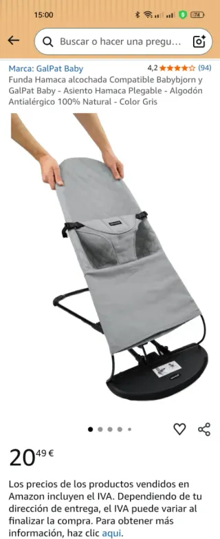 Hamaca bebé Galpat Plegable