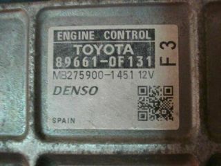 Centralita del motor Toyota Avensis Verso 896610F131 89661-0F131 MB275900-1451