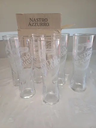 Bicchieri Nastro Azzurro - Set 6 Pezzi