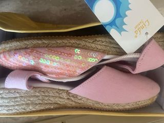 Scarpine bimba Linda rosa glitter n.34