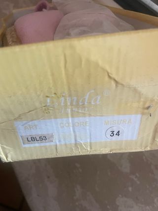 Scarpine bimba Linda rosa glitter n.34