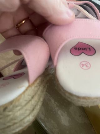 Scarpine bimba Linda rosa glitter n.34