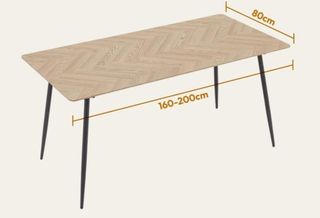 HERMOSA MESA EXTENSIBLE PARA COMEDOR