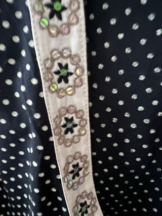 Blusa Flamenco Negra y Gris