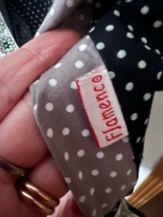 Blusa Flamenco Negra y Gris