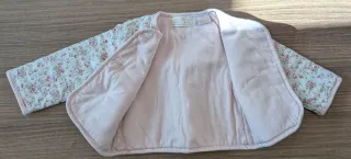 Chaquetilla bebé floral 6-9 meses