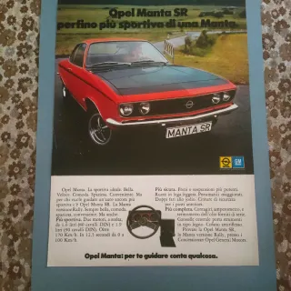 Pubblicità Opel Manta SR